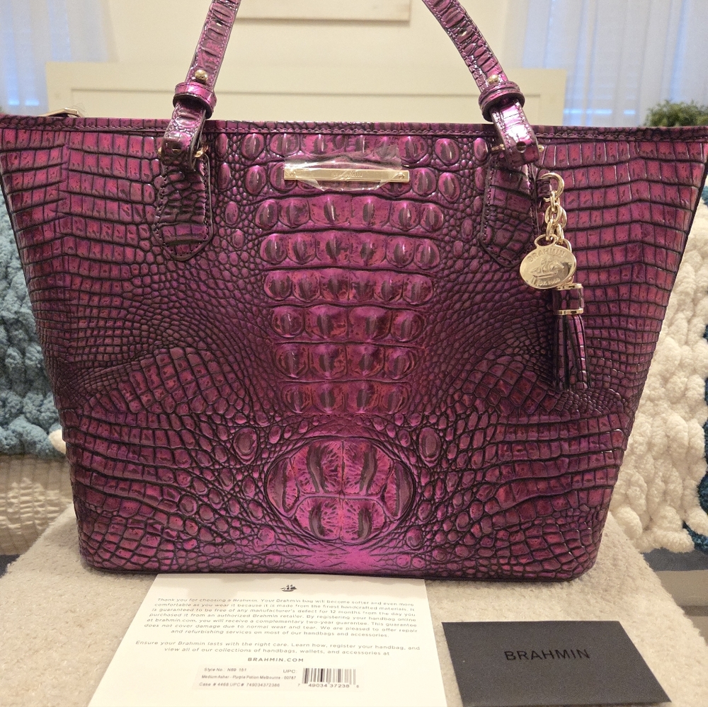 Brahmin Purple Potion Medium Asher